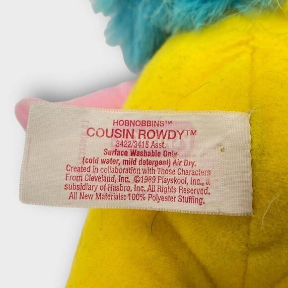 Vintage Playskool Hobobbins Pink Cousin Rowdy - Picture 9 of 9